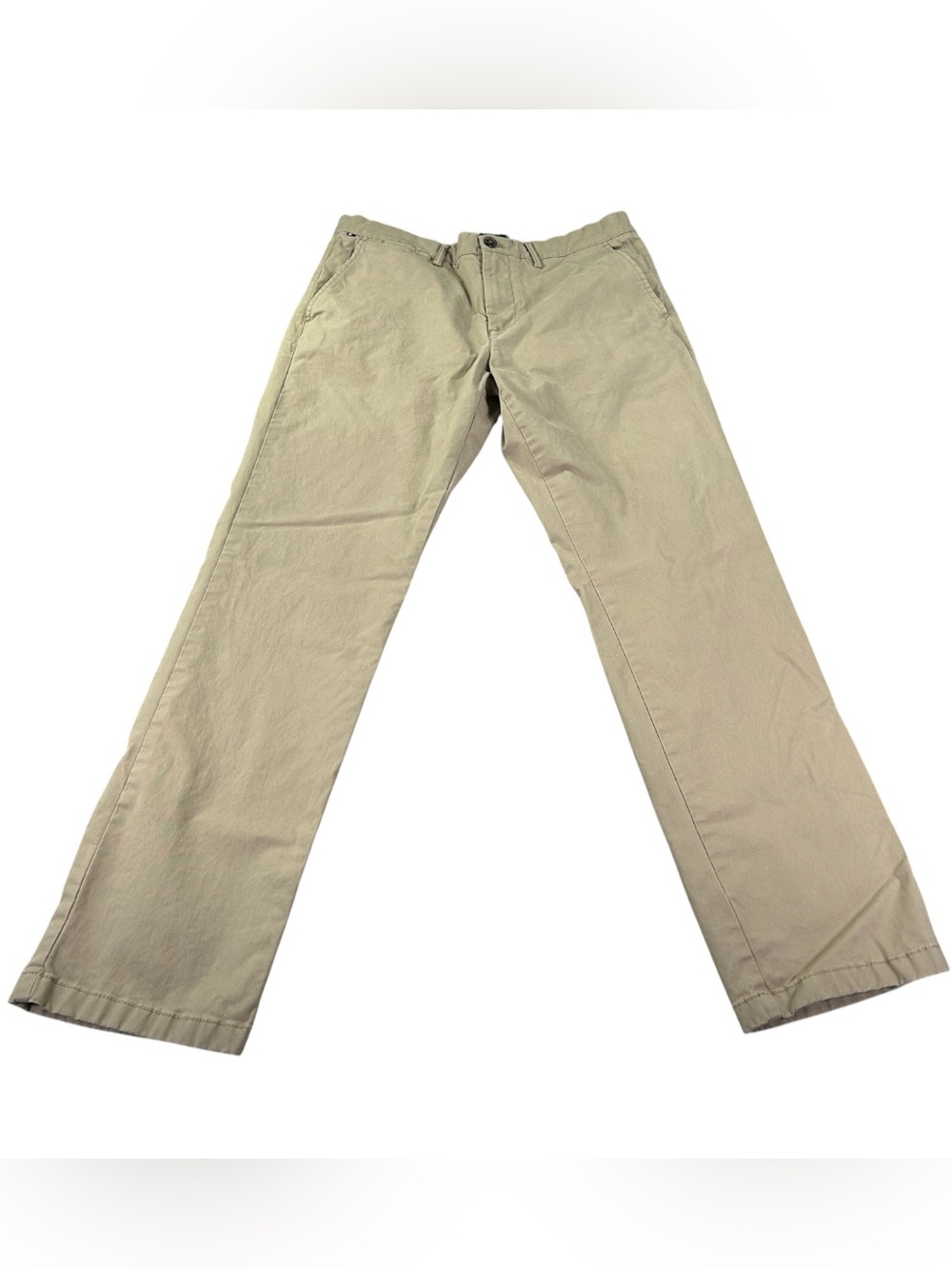 Tommy Hilfiger Chino Pants Men’s 32x32 Khaki Tan Stretch Regular Fit Preppy